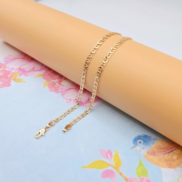 "Chunky Rose Gold Chain Necklace for Bold Statement Look, 19.7 Inch, XPNL0079 - Picture 7 of 12